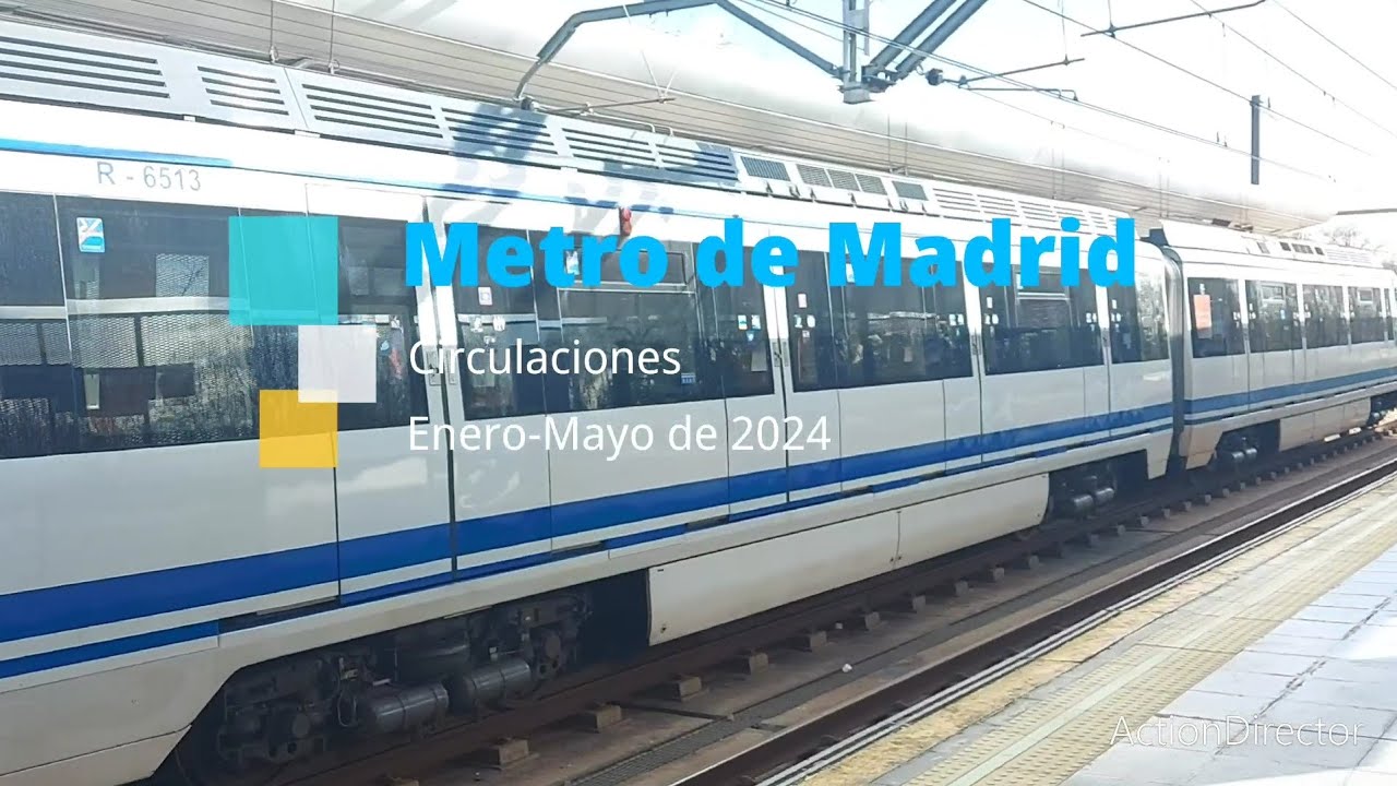 Metro de Madrid: Circulaciones Enero-Mayo de 2024