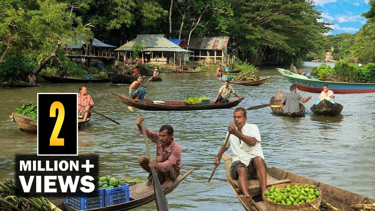 বাংলাদেশের বিখ্যাত ভাসমান বাজার | Famous Floating Market in Bangladesh