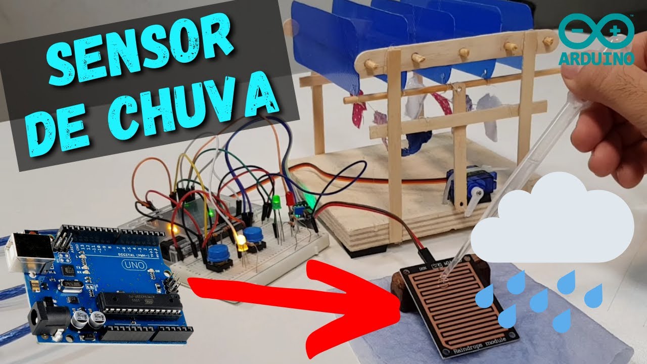 Sensor de chuva com arduino para protótipo de cobertura retrátil automatizada