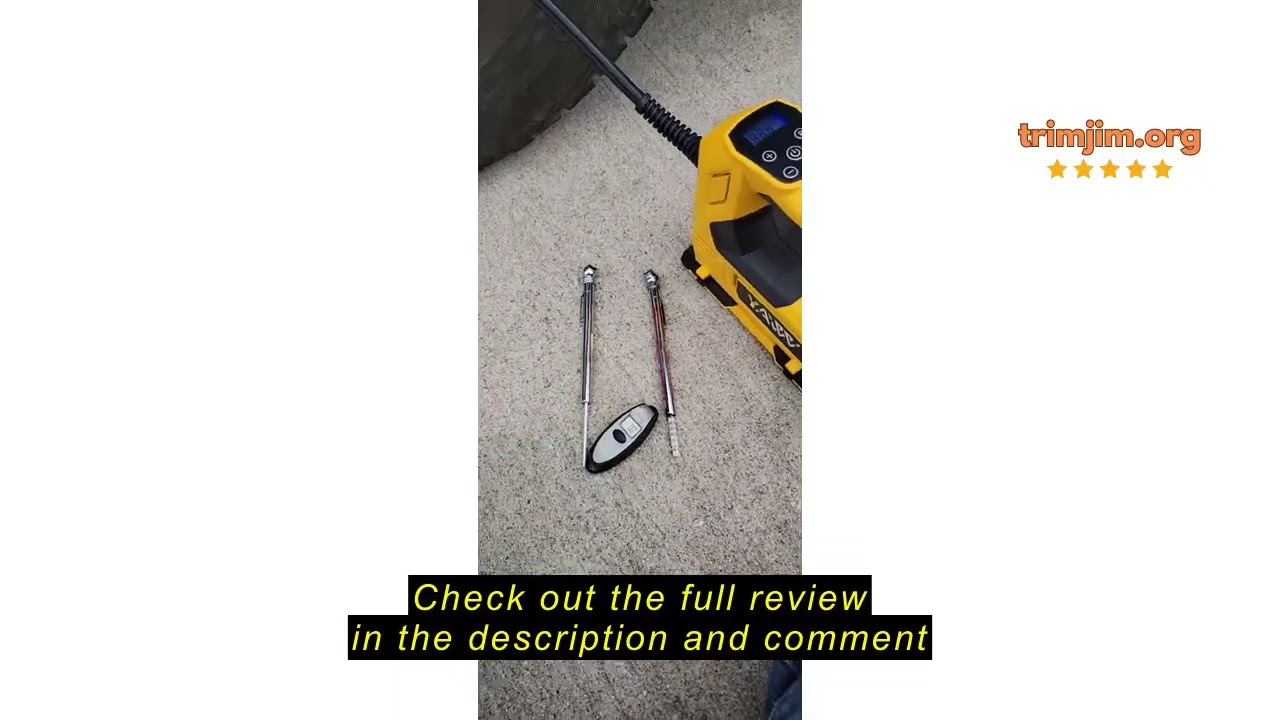 Review YAWV Cordless Tire Inflator Air Compressor for Milwaukee M18 Battery, 160PSI Portable LED Lig