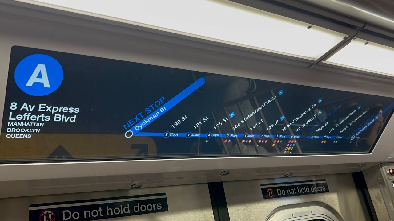 IND Subway: R211A (A) Express Train Ride from Inwood-207th Street to Ozone Park-Lefferts Blvd