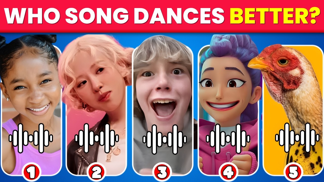 Guess Who Is Singing🎶 & Youtuber and MEME By DANCE  Kpop Demon Hunters,Lay Lay,Salish,MrBeast