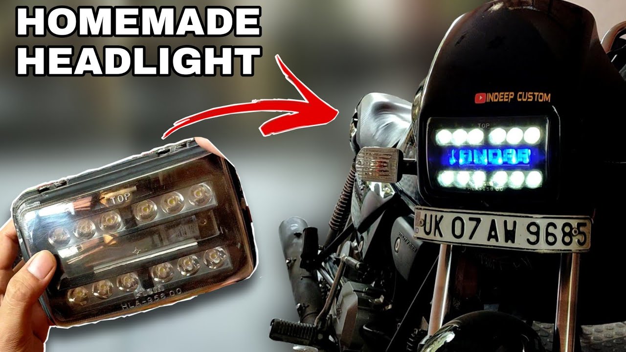 How to customize bike Headlight, splendor headlight modification