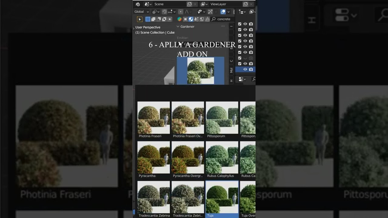 how to add realistic garden in blender 3.2