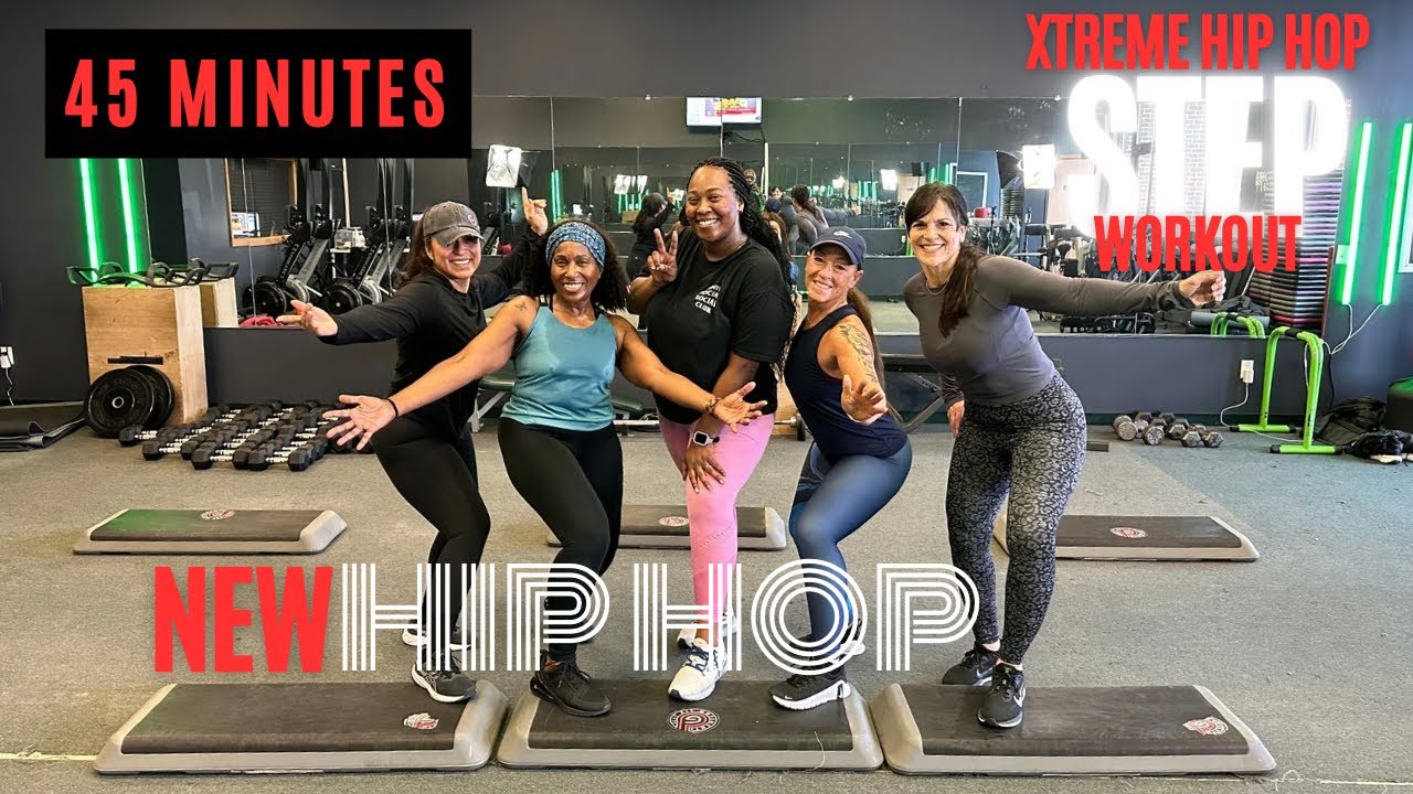 45 Minute NEW HIP HOP Intermediate Step Aerobics - Xtreme Hip Hop Step with DG