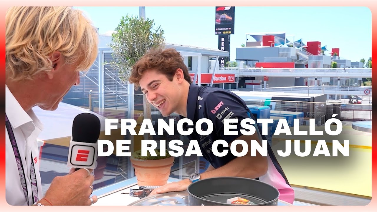 ¡COLAPINTO SE TENTÓ CON LOS REGALOS QUE LE LLEVÓ FOSSAROLI ANTES DEL GP DE ESPAÑA!