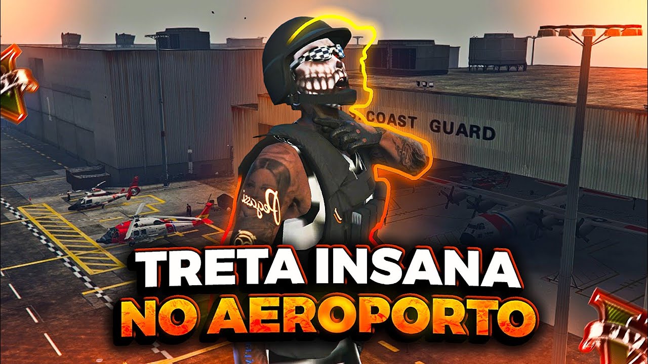 GTA 5 ONLINE - TRETA INSANA CONTRA TRYHARD NO AEROPORTO!