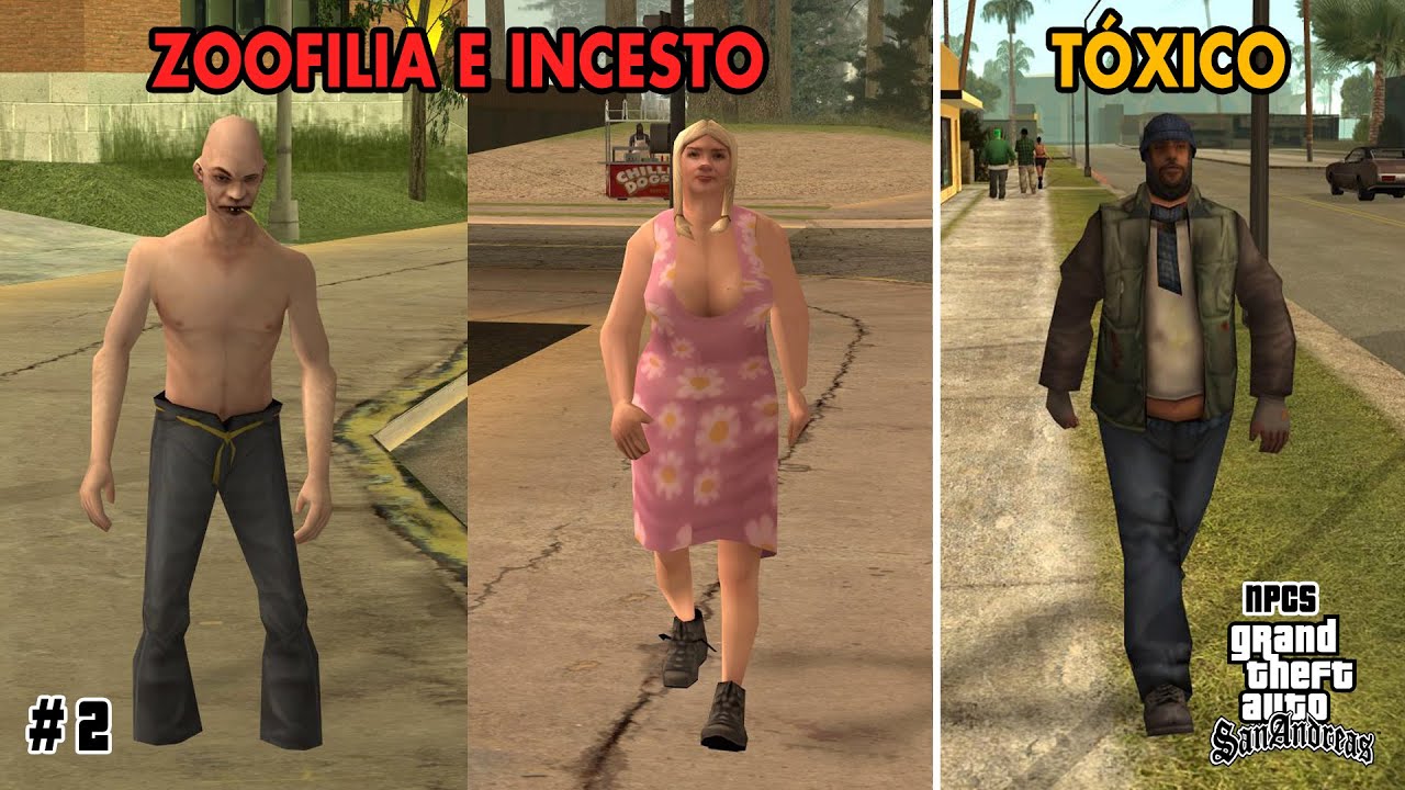 TEM ALGO DE MUITO ERRADO COM OS NPCS DE GTA SAN ANDREAS