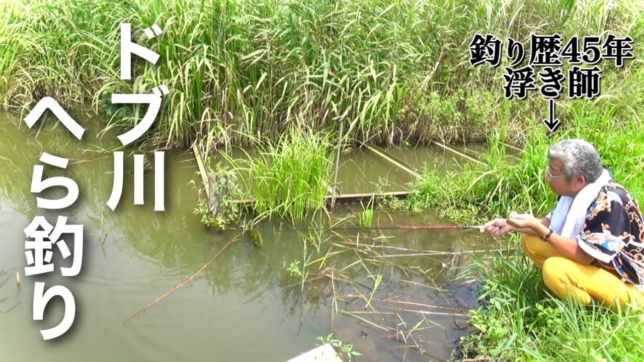 田んぼ脇を流れるドブ川でヘラブナは釣れるのか検証してみた【印旛沼】