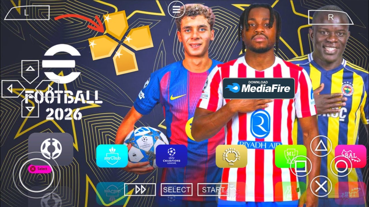 eFOOTBALL 2026 PPSSPP | PES 26 PPSSPP CAMERA PS5 | PES 2026 PPSSPP