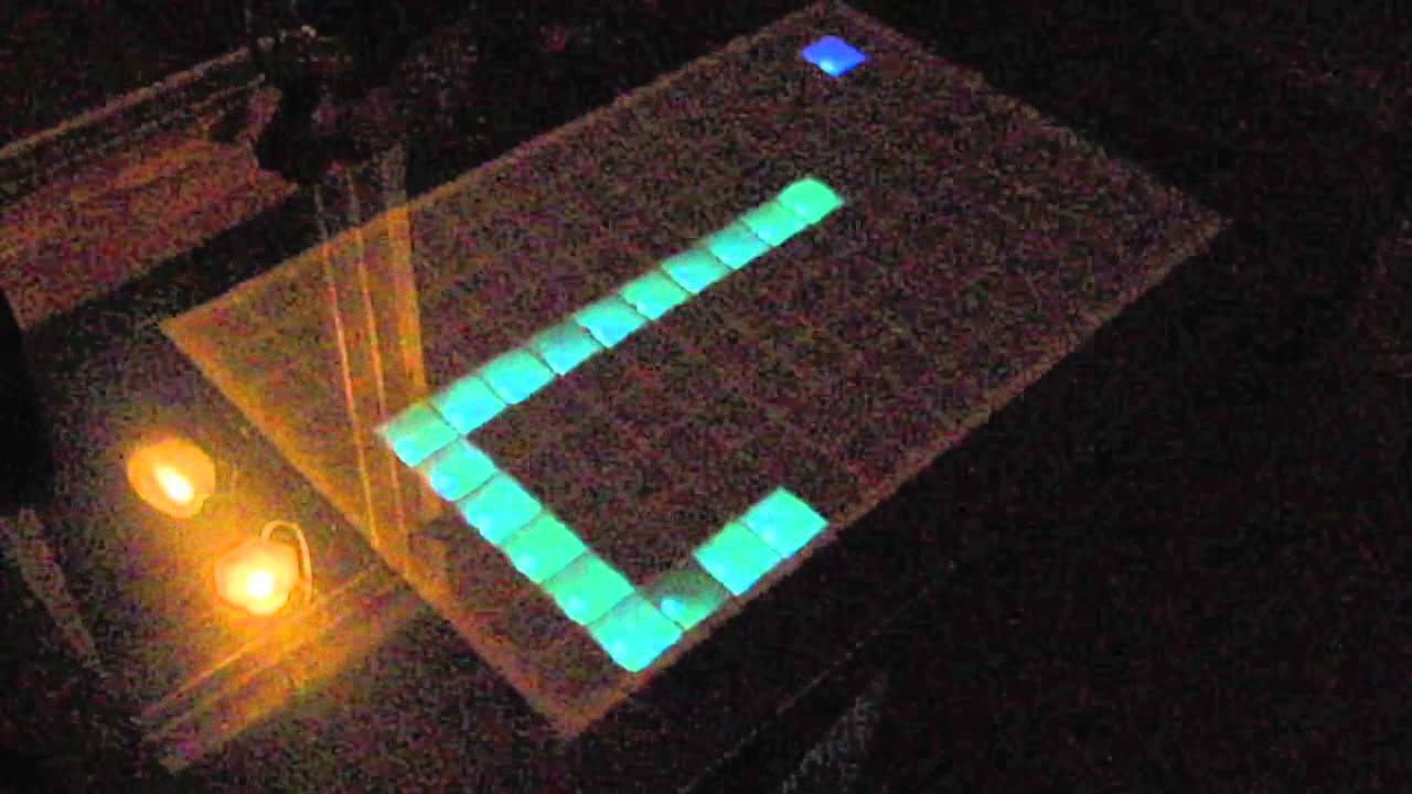 Arduino LED table demo and pict.