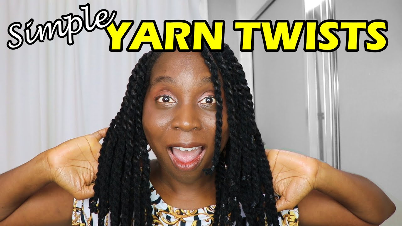 DIY YARN TWISTS on NATURAL HAIR for Beginners | INVISIBLE ROOTS | DiscoveringNatural