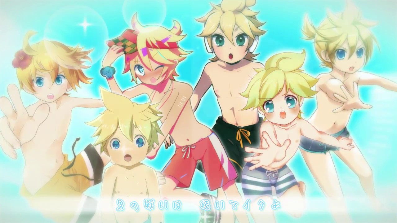 【鏡音レン六人盛り】渚のビーチフラッグ【オリジナルMV】