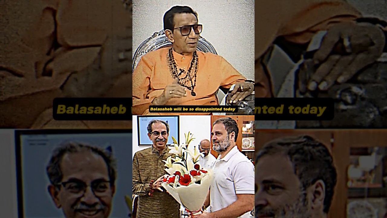 😢😞 Balasaheb Thackeray | Uddhav becomes Congress | #shorts #shivsena #uddhavthackeray