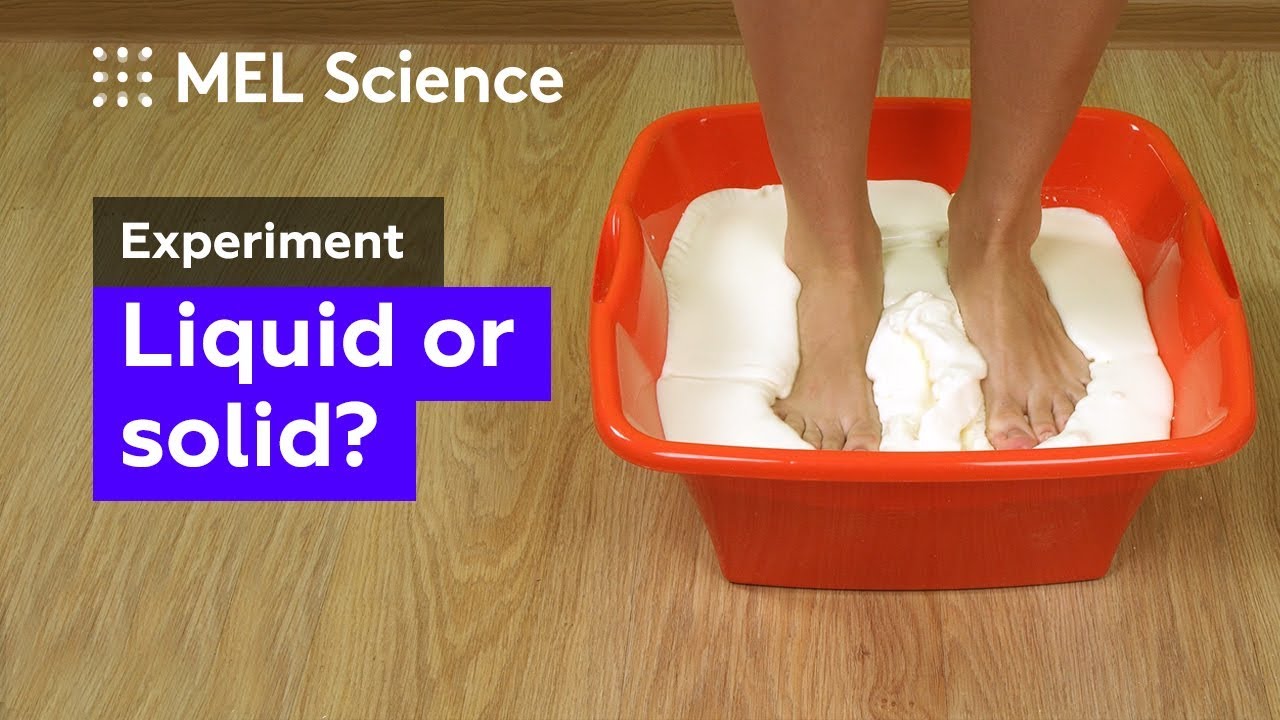 How to make non-Newtonian fluid from starch and water (home experiment)