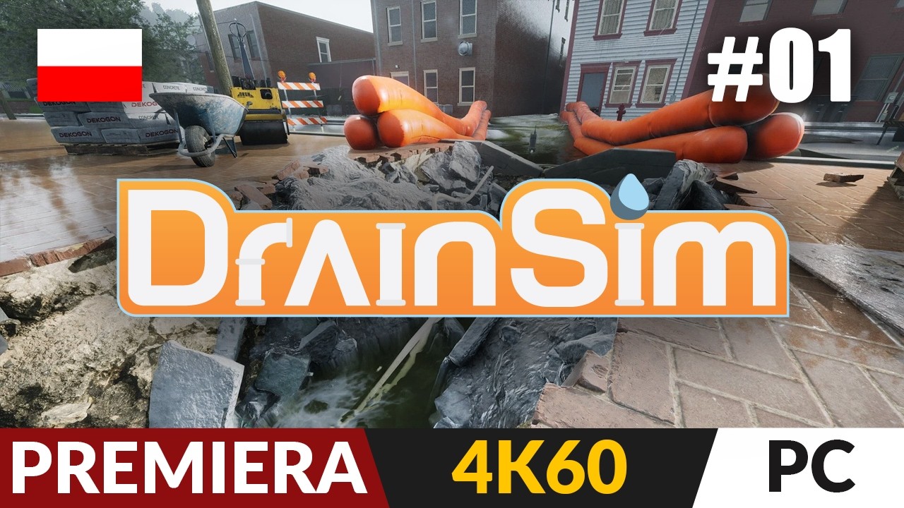 DrainSim PL #1 💧 Walczymy ze skutkami podtopień | Gameplay po polsku