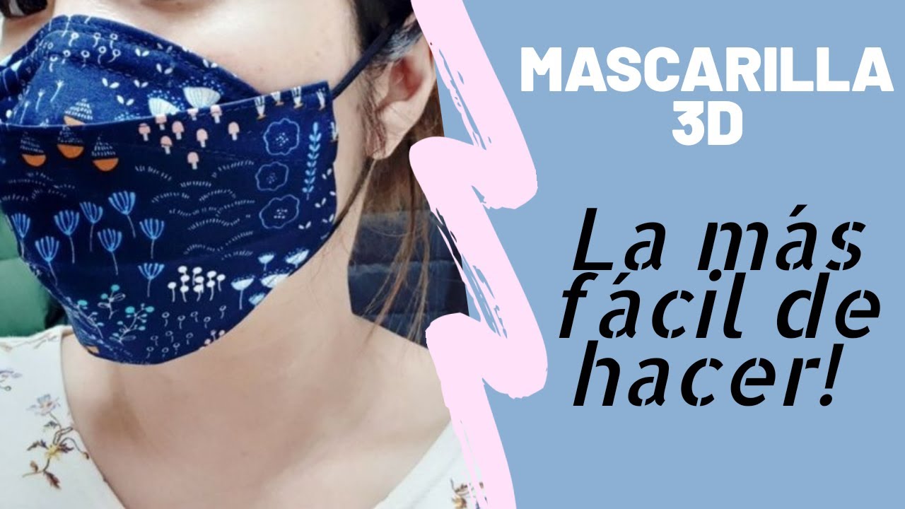 Mascarilla 3D con filtro. La más fácil de hacer
