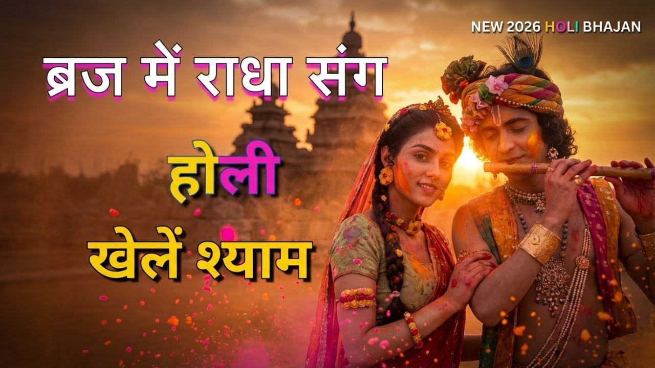 राधा कृष्ण होली भजन 2026 | ब्रज में खेले श्याम | Vrindavan Holi Song | #Bhajan #holi