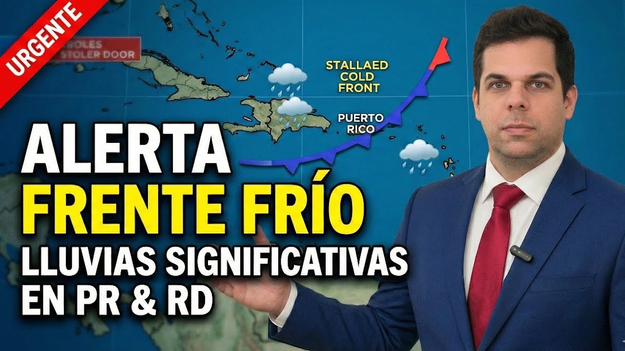 ¡ALERTA METEOROLÓGICA! Frente Frío Lento amenaza a Puerto Rico y Dominicana 🌧️⚠️