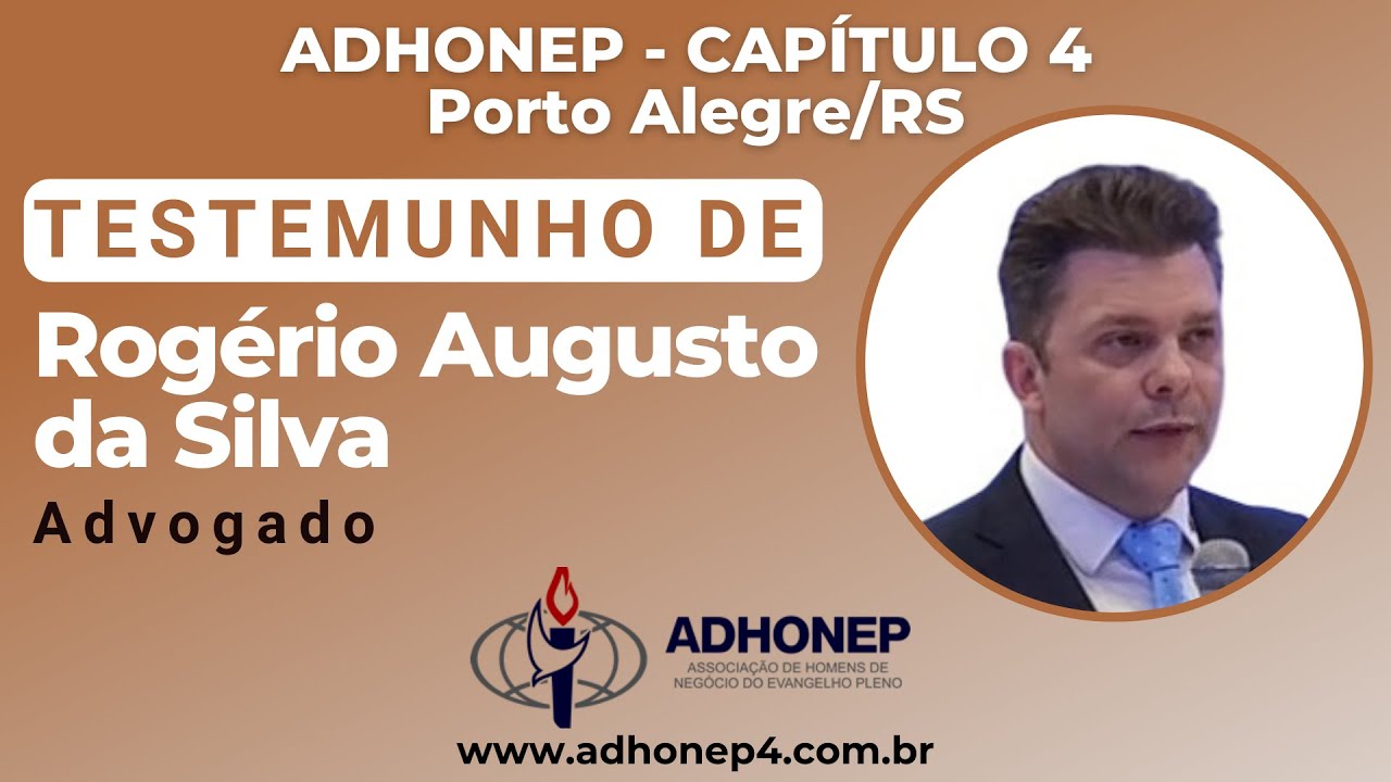 TV ADHONEP - Testemunho de Rogério Augusto da Silva (Advogado)