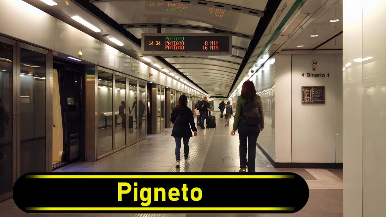 Metro Station Pigneto - Rome 🇮🇹 - Walkthrough 🚶