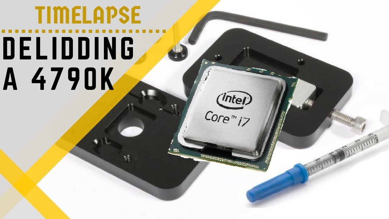Delidding an Intel Core i7 4790K [Timelapse]
