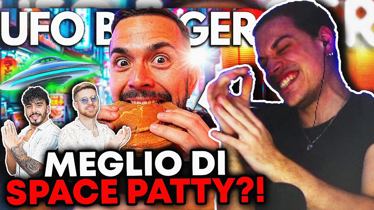 CICCIO PROVA Gli UFO BURGER GIAPPONESI e sono MEGLIO di SPACE PATTY?! | REACTION