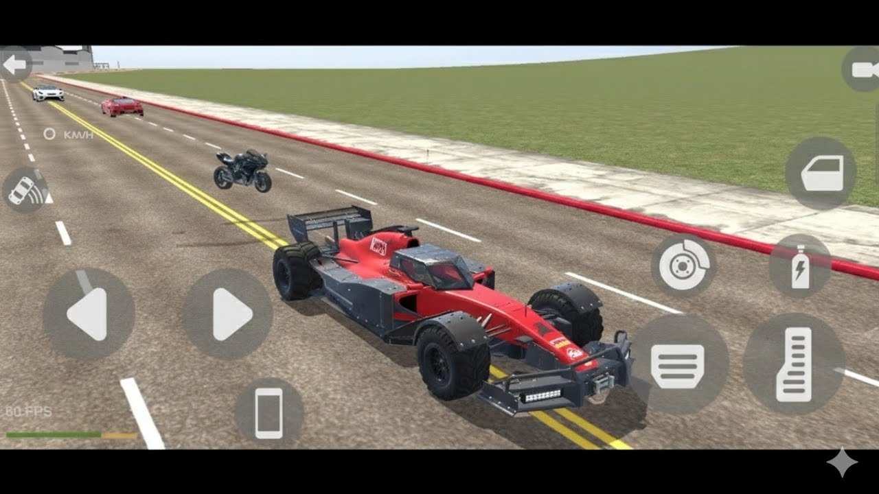 Red Formula 1 Car Highway Racing! 🏎️💨 | F1 कार की टॉप स्पीड