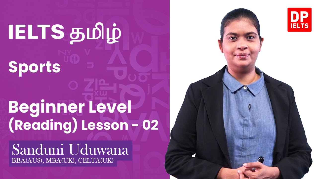 Beginner Level (Reading) - Lesson 02 | Sports | IELTS in Tamil | IELTS Exam