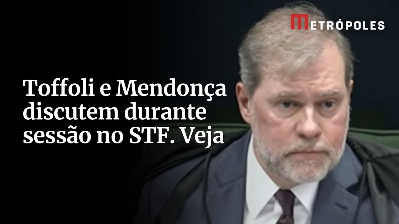 Ministros do STF discutem durante sess&atilde;o: 