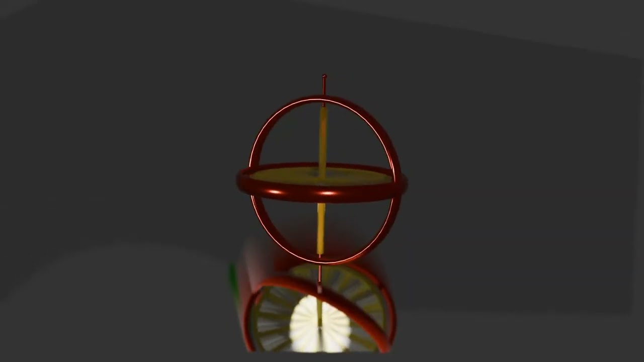 Gyroscope simulation created in Blender