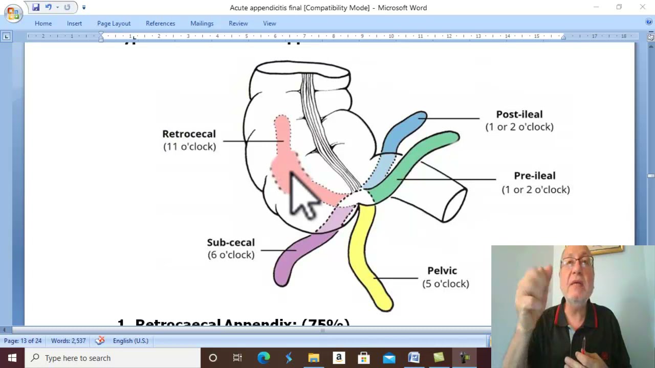 Appendicitis in Arabic 4 ( Appendicitis , part 4 ) , by Dr. Wahdan