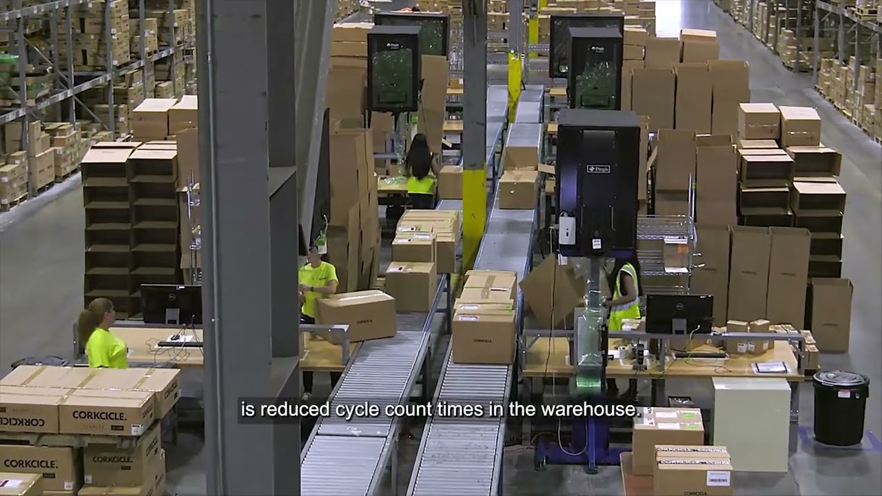 How do warehouse inventory drones work?