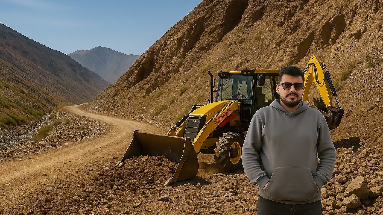 آموزش قدم به قدم  راه سازی با بیل بکهو  |هرچی گشادتر بهتر |آموزش بیل مکانیکی‌