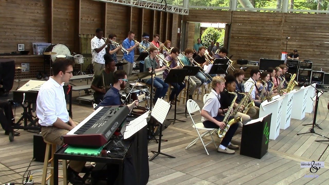 Cary High School Jazz Band performs 