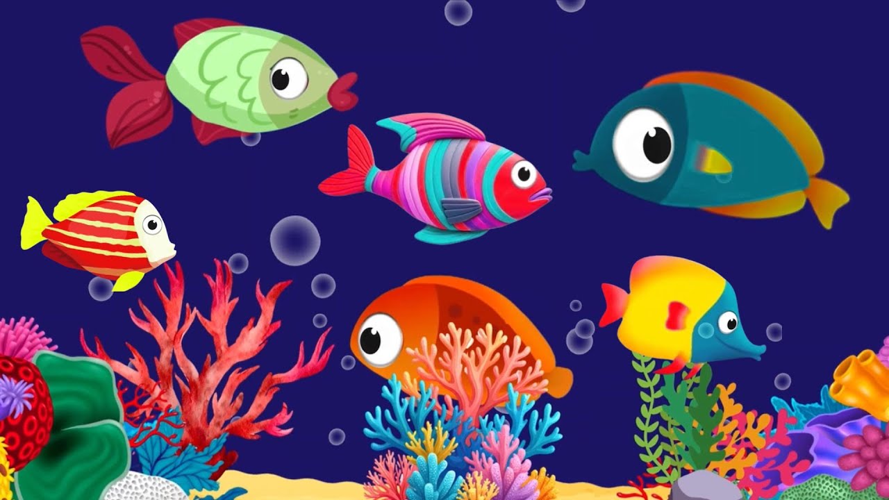 Baby Lullaby🐟Soothing fishes🐟Calming Undersea Animation🐟Aquarium #lullaby #sleepmusic #400