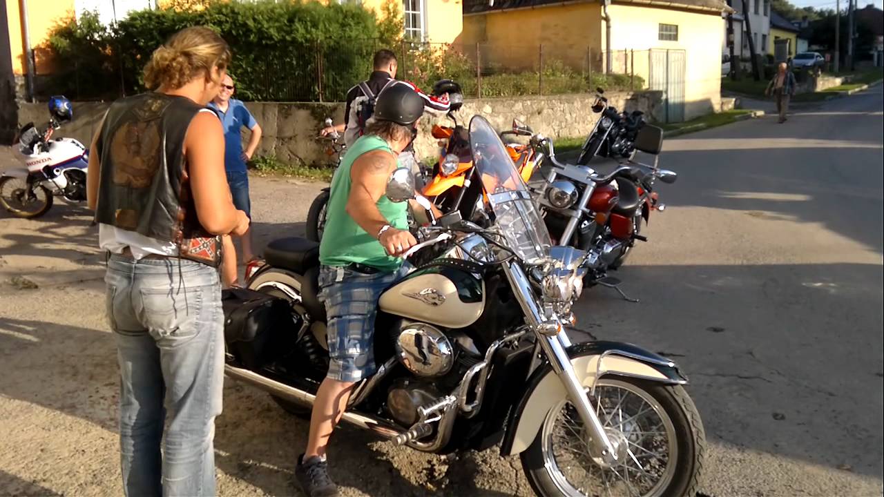 Prvni Pechmilova jizda na chopperu