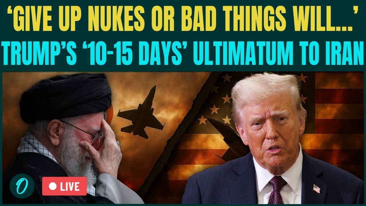 Trump LIVE on Iran ATTACK | U.S Vs Iran War in 10 Days? Trump&rsquo;s CHILLING &lsquo;Give Up Nukes&rsquo; Ultimatum
