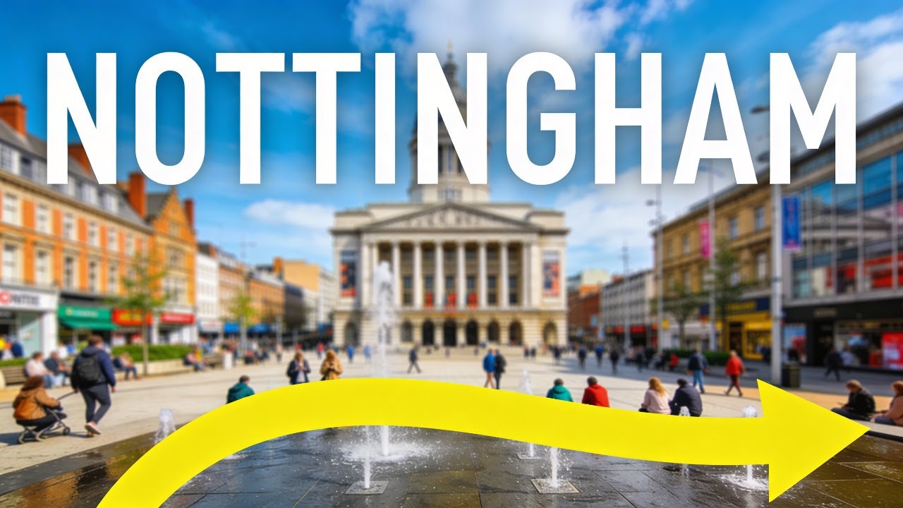 Experience Nottingham City Centre Walk | Shops & Landmarks | 4K HDR