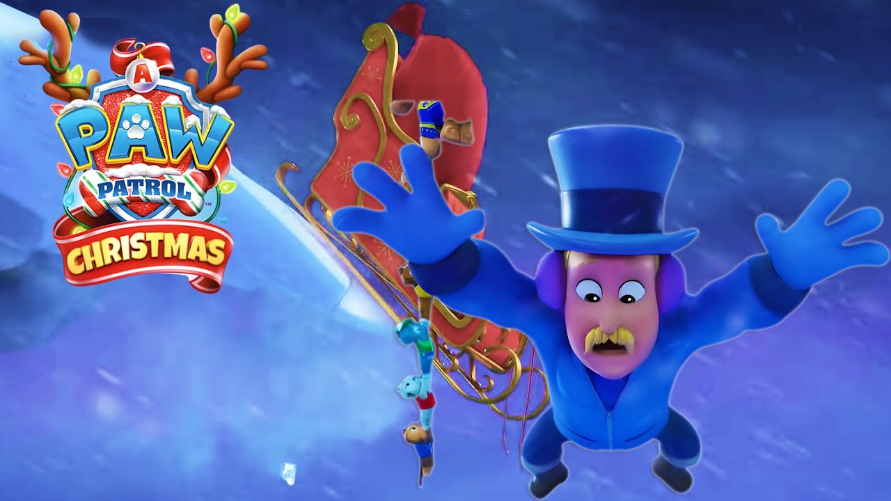 Humdinger Crashes His Sleigh! 🛷 A PAW Patrol Christmas - PAW Patrol Compilation - Cartoons for Kids