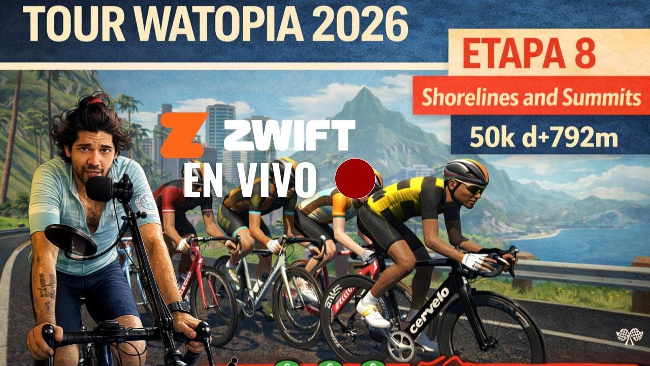 FRR Tour Watopia 2026, QUEEN STAGE on Shorelines and Summits,  Watopia