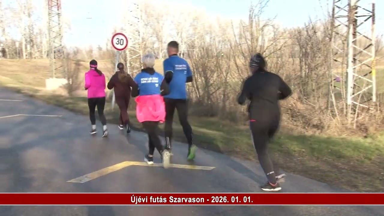 Újévi futás Szarvason 2026