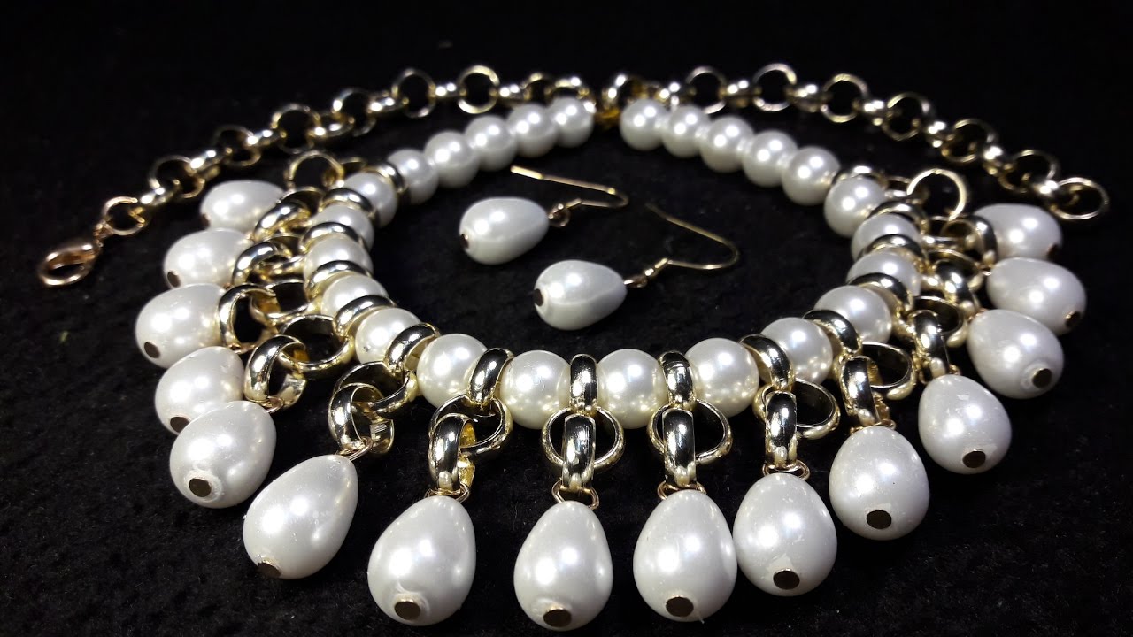 Collar de Perlas Elegante y Fácil...Clase #46!!!