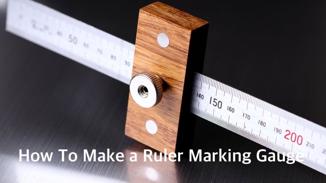 How To Make a Ruler Marking Gauge / 그무게 마킹게이지 만들기