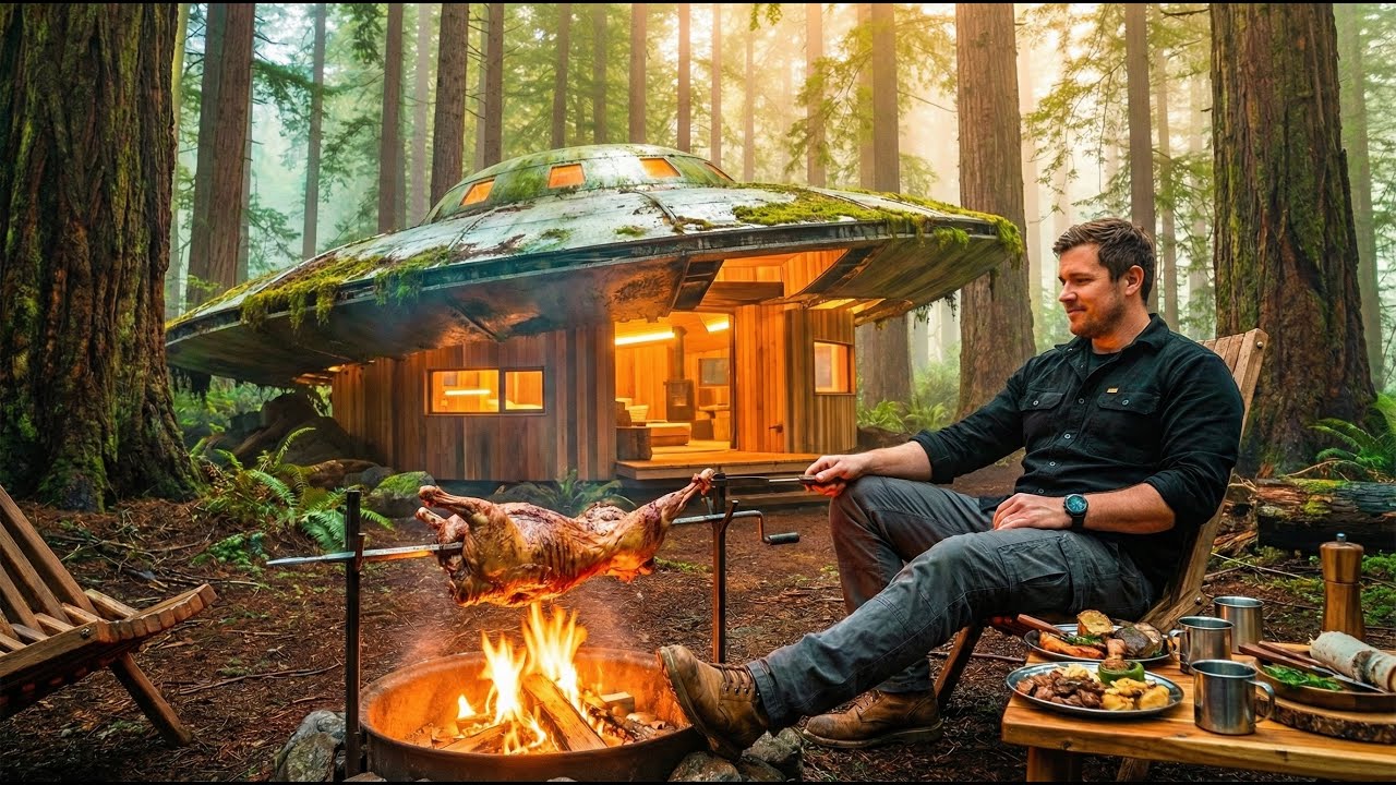 This Crashed UFO Became My Dream Minimalist Home (ASMR)