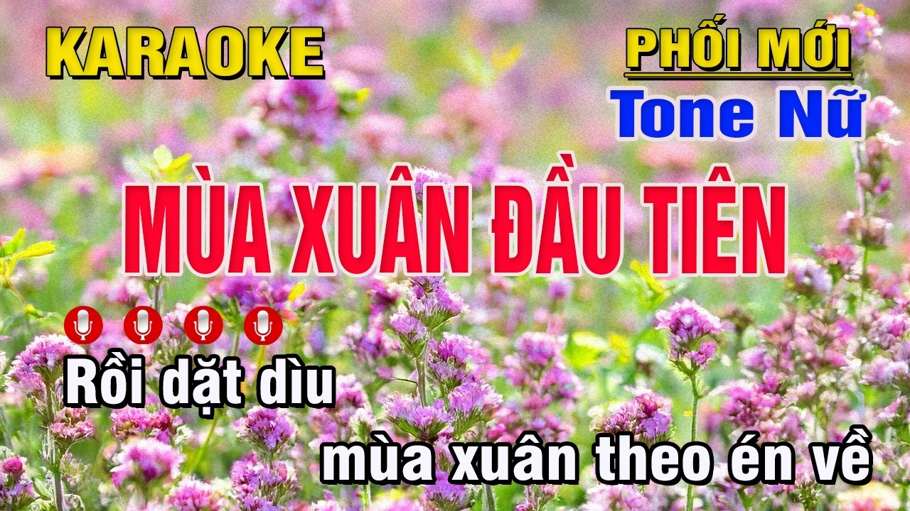 Mùa Xuân Đầu Tiên Karaoke Tone Nữ (C#m) Văn Cao - Trung Hiếu Karaoke