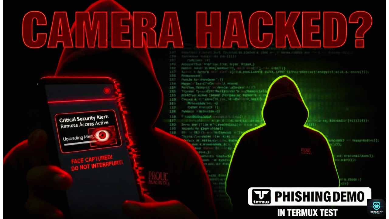 How Hackers Can Hack Your Camera | Live Phishing Attack Demo Using Termux (Only Educational Purpose)