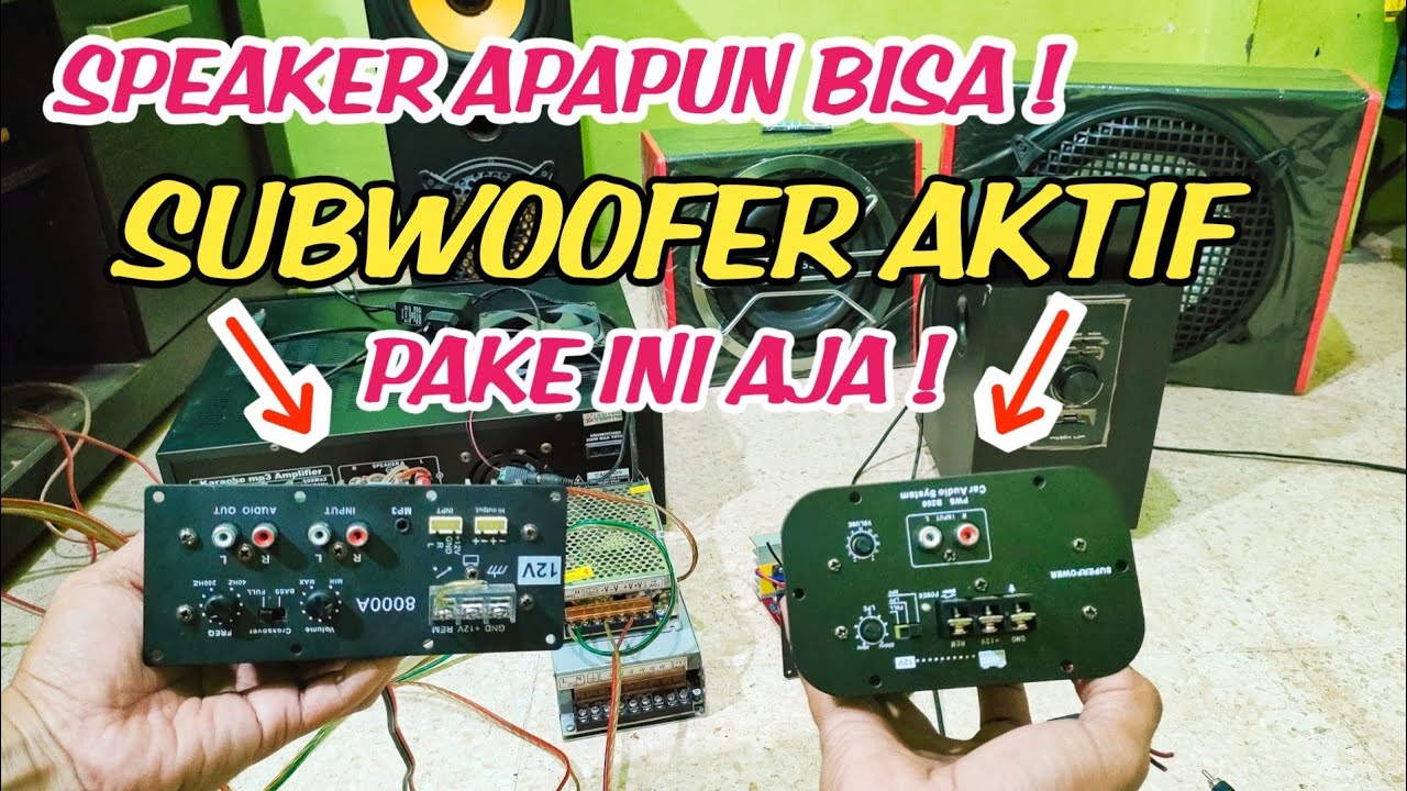 Tips ! Merubah SPEAKER Biasa Jadi SPEAKER SUBWOOFER. Suara Bass Bikin Atap Rumah BERGETAR !