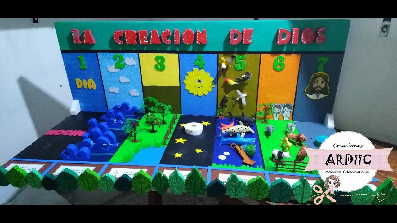 MAQUETA ESCOLAR : LA CREACION DE DIOS