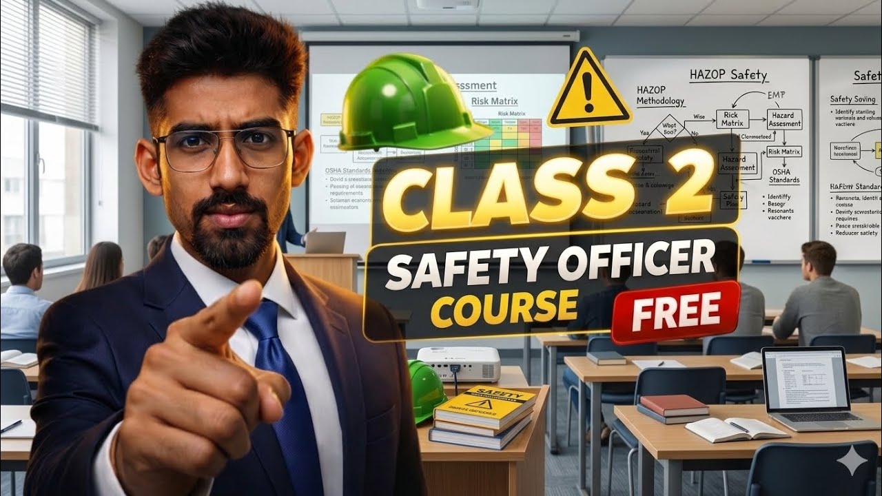 Safety Officer Course Class 2 | 5S, 5Es & Types of Accidents | Safety Officer Interview